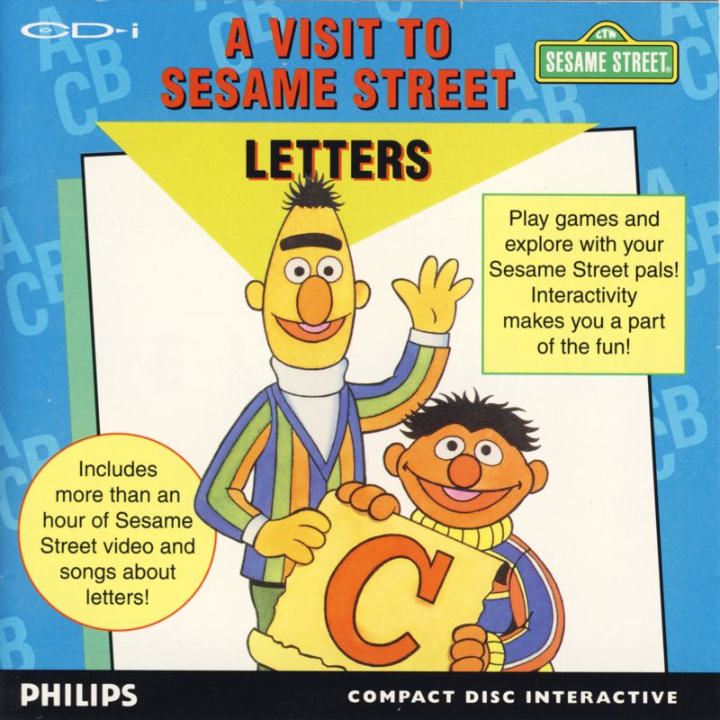 A Visit to Sesame Street: Letters box art for CD-i